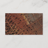 Cartes de visite métalliques rouillés (Dos)