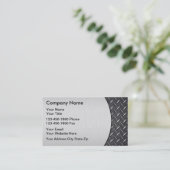 Cartes de visite métalliques simulés (Debout devant)