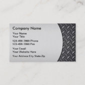 Cartes de visite métalliques simulés (Devant)