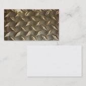 Cartes de visite métalliques vierges de regard (Devant / Derrière)