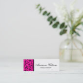 Cartes de visite micro de beauté de damassé de (Debout devant)