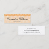 Cartes de visite micro de beauté de damassé de (Devant / Derrière)