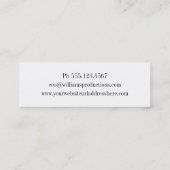 Cartes de visite micro de beauté lilas de damassé (Dos)