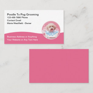Cartes de visite mignonnes et tendance pour toilet