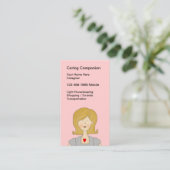 Cartes de visite mignonnes pour soignant simples (Debout devant)