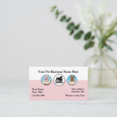 Cartes de visite mignonnes pour Toilettage d'anima (Debout devant)