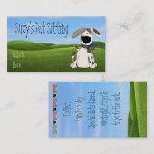 Cartes de visite mignons d'animal familier de (Devant / Derrière)