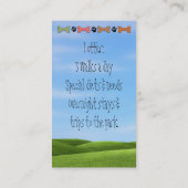 Cartes de visite mignons d'animal familier de (Dos)