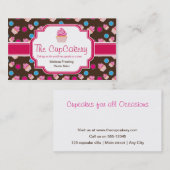 Cartes de visite mignons de boulangerie de petit (Devant / Derrière)
