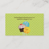 Cartes de visite mignons de bruit de gâteau (Dos)