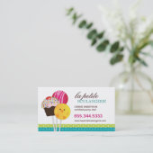 Cartes de visite mignons de bruit de gâteau (Debout devant)