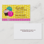 Cartes de visite mignons de bruit de gâteau (Devant / Derrière)