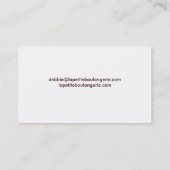 Cartes de visite mignons de bruit de gâteau (Dos)