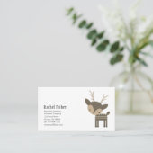 Cartes de visite mignons de cerfs communs de mâle (Debout devant)