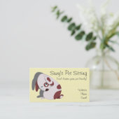 Cartes de visite mignons de chien (Debout devant)
