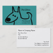 Cartes de visite mignons de garde d'enfants (Devant / Derrière)