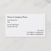 Cartes de visite mignons de garde d'enfants (Dos)