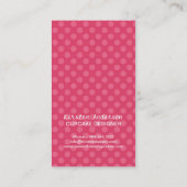 Cartes de visite mignons de petit gâteau (Dos)