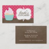 Cartes de visite mignons de petit gâteau (Devant / Derrière)