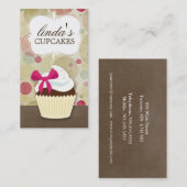 Cartes de visite mignons de petit gâteau (Devant / Derrière)