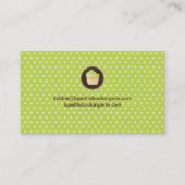 Cartes de visite mignons de petit gâteau (Dos)
