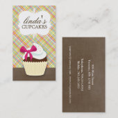 Cartes de visite mignons de petit gâteau (Devant / Derrière)