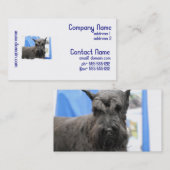 Cartes de visite mignons de Schnauzer (Devant / Derrière)