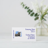 Cartes de visite mignons de Schnauzer (Debout devant)