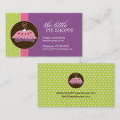 Cartes de visite mignons de tarte (Devant / Derrière)