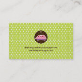 Cartes de visite mignons de tarte (Dos)