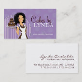 Cartes de visite mignons et doux de boulangerie (Devant / Derrière)