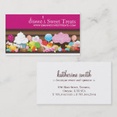 Cartes de visite mignons et doux de confection (Devant / Derrière)