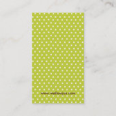 Cartes de visite mignons et lunatiques (Dos)