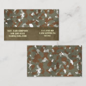cartes de visite militaires (Devant / Derrière)