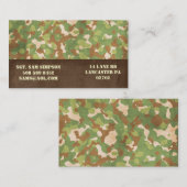cartes de visite militaires (Devant / Derrière)