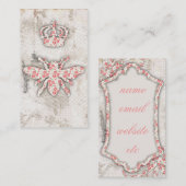 Cartes de visite minables vintages de reine des (Devant / Derrière)