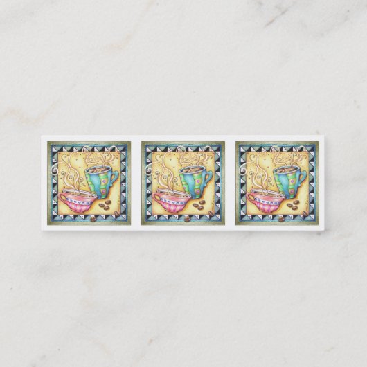 CARTES DE VISITE MINCES - CHOUETTES ! ART DU CAFÉ (Dos)
