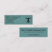 Cartes de visite minces de chiropractie (Devant / Derrière)