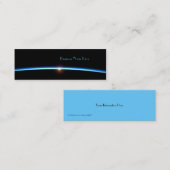 Cartes de visite minces de signet de Blue Line (Devant / Derrière)