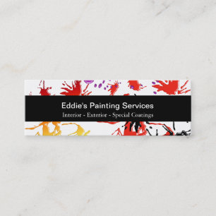 Cartes de visite miniatures pour peintre