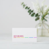 Cartes de visite Minimal Rainbow (Debout devant)