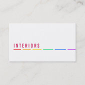 Cartes de visite Minimal Rainbow (Devant)