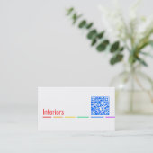 Cartes de visite Minimal Rainbow (Debout devant)