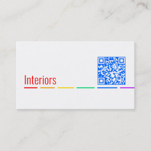 Cartes de visite Minimal Rainbow