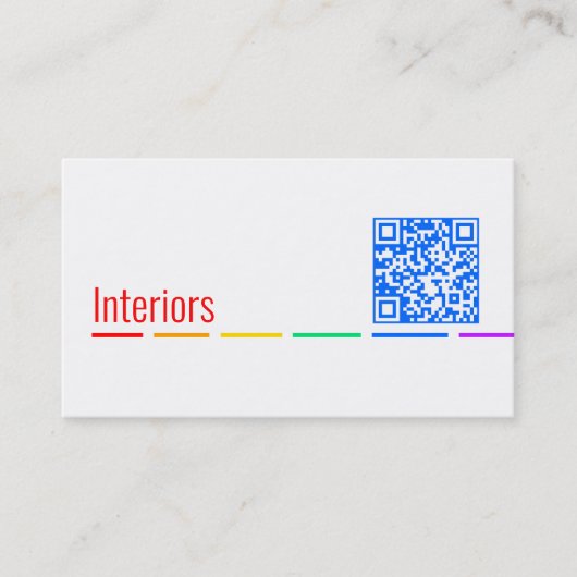 Cartes de visite Minimal Rainbow (Devant)