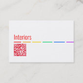 Cartes de visite Minimal Rainbow (Devant)