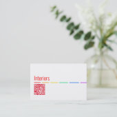 Cartes de visite Minimal Rainbow (Debout devant)