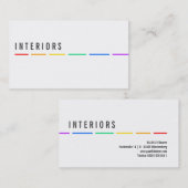 Cartes de visite Minimal Rainbow (Devant / Derrière)