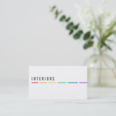Cartes de visite Minimal Rainbow (Debout devant)