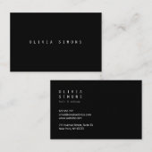 Cartes de visite minimalistes (Devant / Derrière)